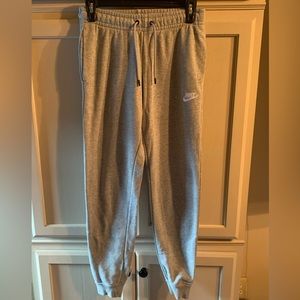 Grey Nike sweatpants